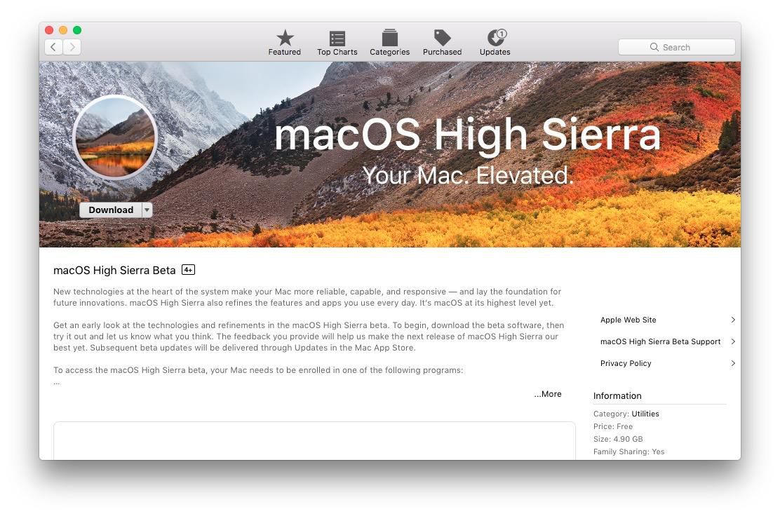 Download Macos High Sierra Installer App
